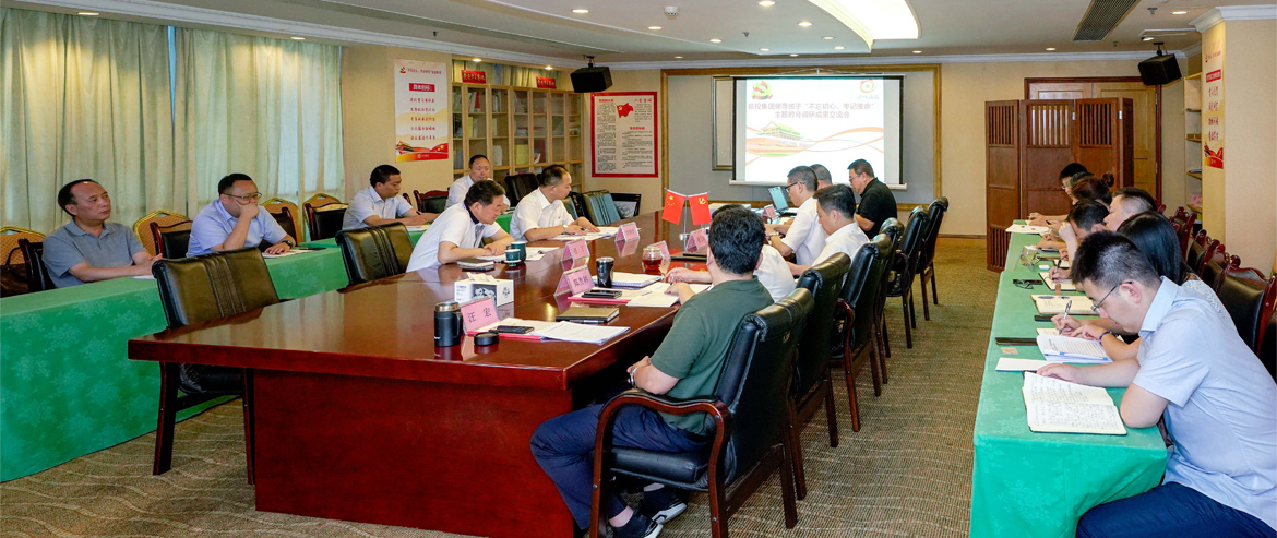 尊龙凯时集团领导班子召开“不忘初心、牢记使命”主题教育调研成果交流会